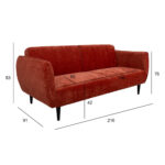 Diivanvoodi HERMES 3-kohaline 216x91xH83cm, oran˛ Diivanid Diivanid