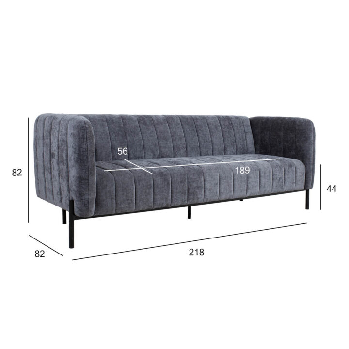 Diivanvoodi TAMIKA 3-kohaline 218x82xH82cm, hall Diivanid Diivanid