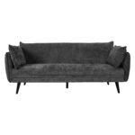 Diivanvoodi NOELLA 3-kohaline 212x82xH88cm, tumehall Diivanid