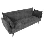 Diivanvoodi NOELLA 3-kohaline 212x82xH88cm, tumehall Diivanid