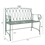 Tool MINT 40x51xH92cm, antiikroheline, sepistatud metall Aiatoolid ja aiapingid Aiatoolid ja aiapingid