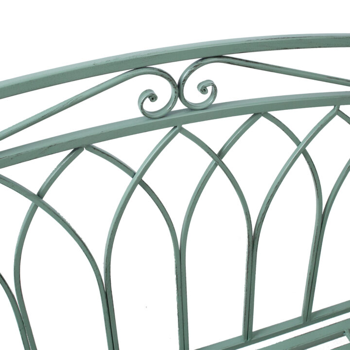 Pink MINT kaarega, antiikroheline, 103x48xH211cm, sepistatud metall Aiatoolid ja aiapingid Aiatoolid ja aiapingid