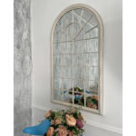 Peegel SECRET GARDEN 75x4xH131cm, antiikvalge metallraam Aiapeeglid Aiapeeglid