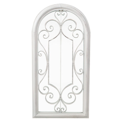 Peegel SECRET GARDEN 49x4xH96,5cm, antiikvalge metallraam Aiapeeglid Aiapeeglid