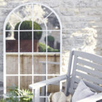 Peegel SECRET GARDEN 65x4xH140cm, antiikvalge metallraam Aiapeeglid Aiapeeglid