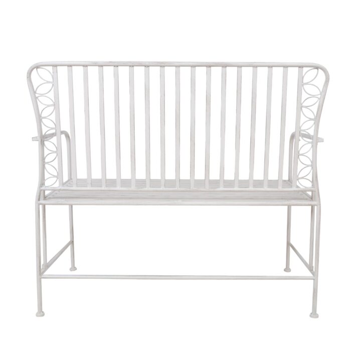 Pink JASMINE 103x50xH93cm, antiikvalge metall Aiatoolid ja aiapingid Aiatoolid ja aiapingid