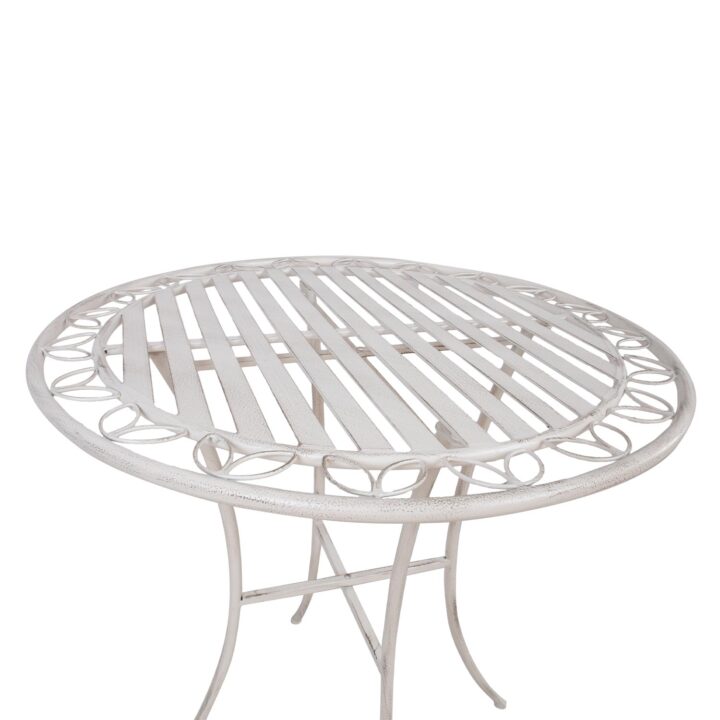 Laud JASMINE D70xH75cm, antiikvalge metall Aialauad Aialauad