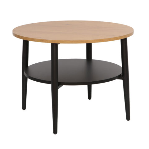 Diivanilaud HECTOR 60x60xH45cm, saar/must Elutoamööbel