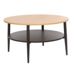 Diivanilaud HECTOR 80x80xH45cm, saar/must Elutoamööbel