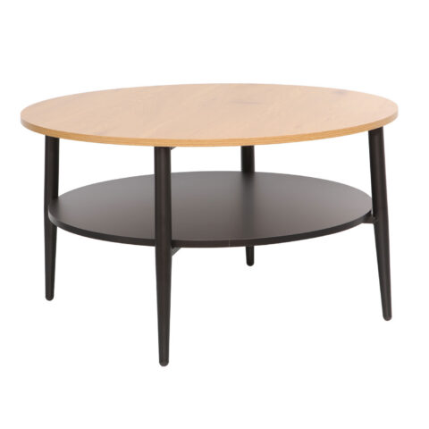 Diivanilaud HECTOR 80x80xH45cm, saar/must Elutoamööbel