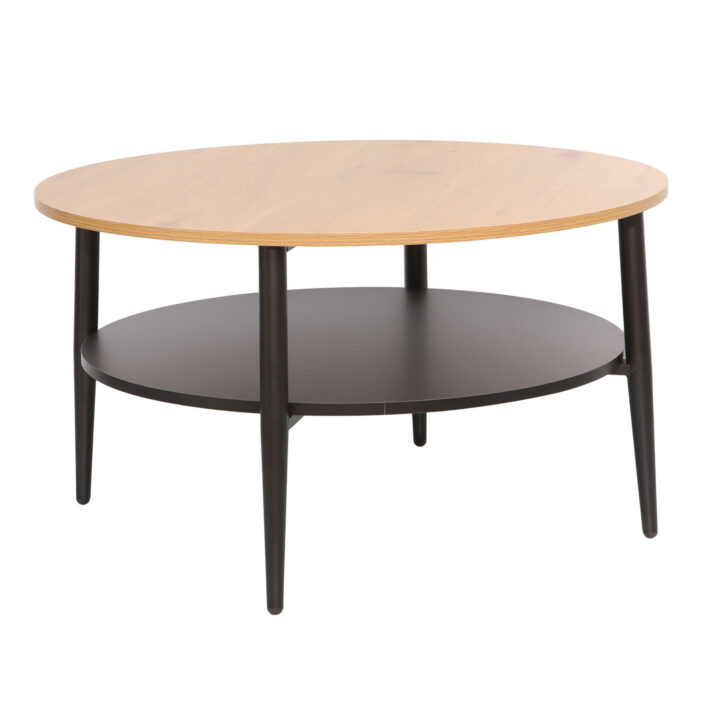 Diivanilaud HECTOR 80x80xH45cm, saar/must Elutoamööbel