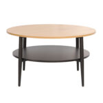 Diivanilaud HECTOR 80x80xH45cm, saar/must Elutoamööbel