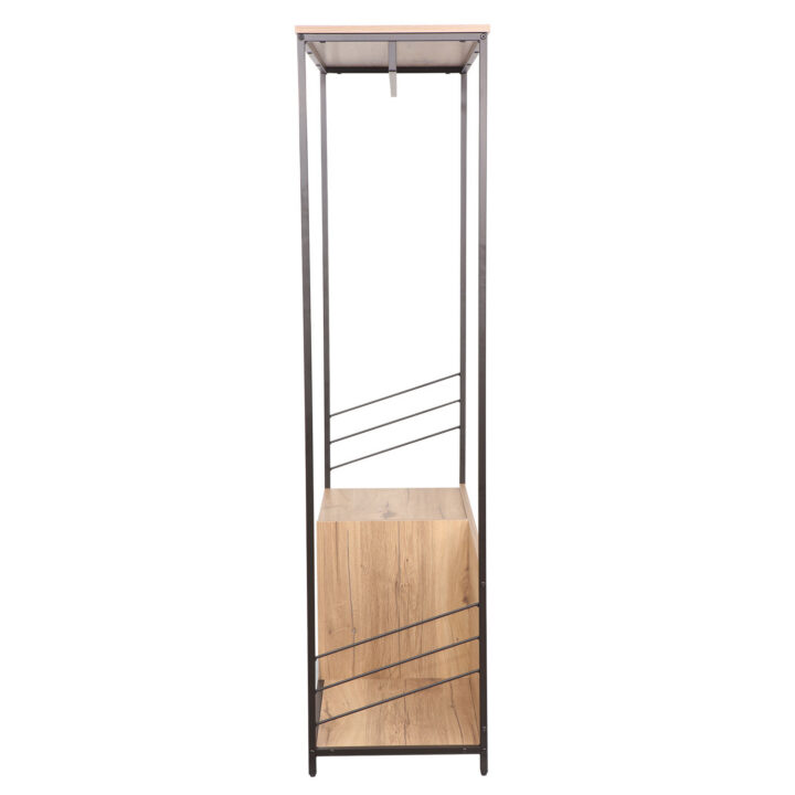 Esikuriiul DIMITRA 100x40xH160cm, rustik/must Esik ja Garderoob