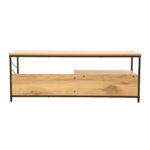 TV laud DIMITRA 120x40xH45cm, rustik/must Elutoamööbel