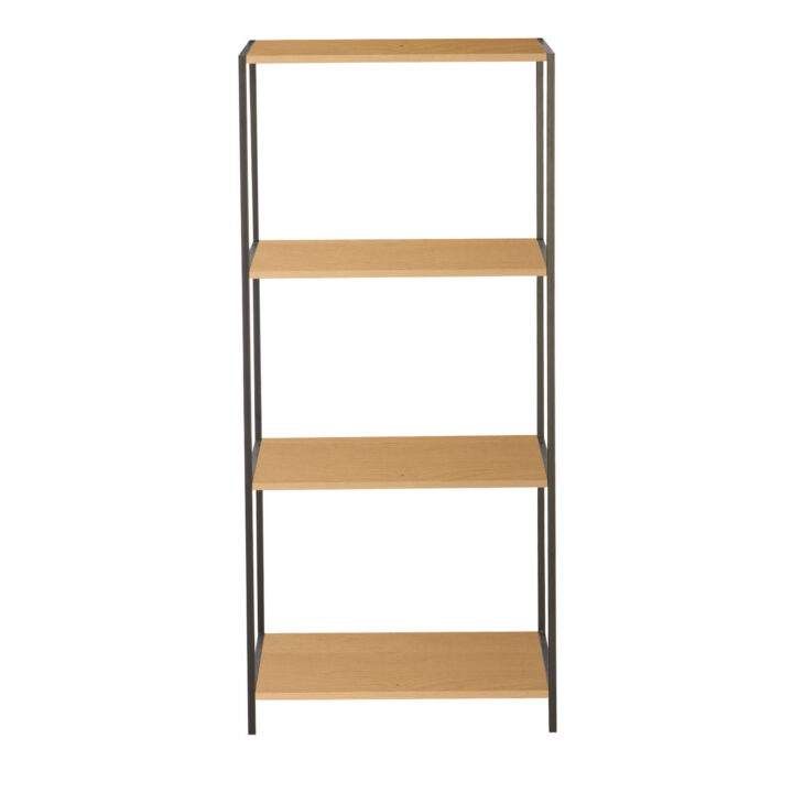 Riiul HARPER 50x30xH110,5cm, saar/must Elutoamööbel
