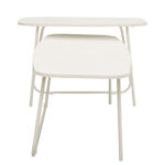 Diivanilaud DUO 2tk 120x48xH40cm, 75x40xH48cm, hele puit/beež Elutoamööbel