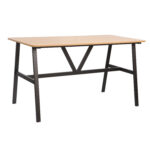 Söögilaud SVEA 140x70xH76cm, saar/must Söögituba