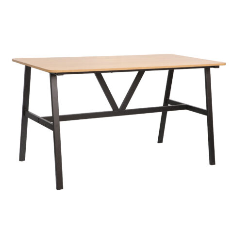 Söögilaud SVEA 140x70xH76cm, saar/must Söögituba