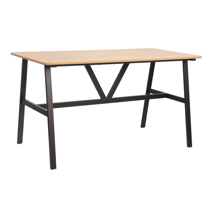 Söögilaud SVEA 140x70xH76cm, saar/must Söögituba