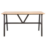 Söögilaud SVEA 140x70xH76cm, saar/must Söögituba