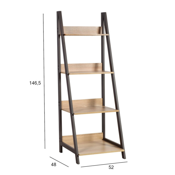 Riiul STEP 52x48xH146,5cm, tamm Elutoamööbel Kapid, kummutid ja riiulid