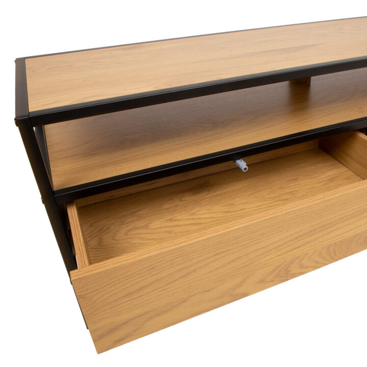 TV laud HEDVIG 120x33xH40cm, saar/must Elutoamööbel H01-800 TV-alused