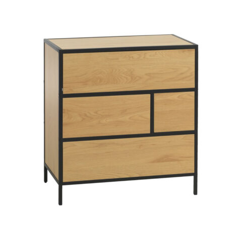 Kummut HEDVIG 70x40xH74,5cm, saar/must Elutoamööbel H01-700 Kapid