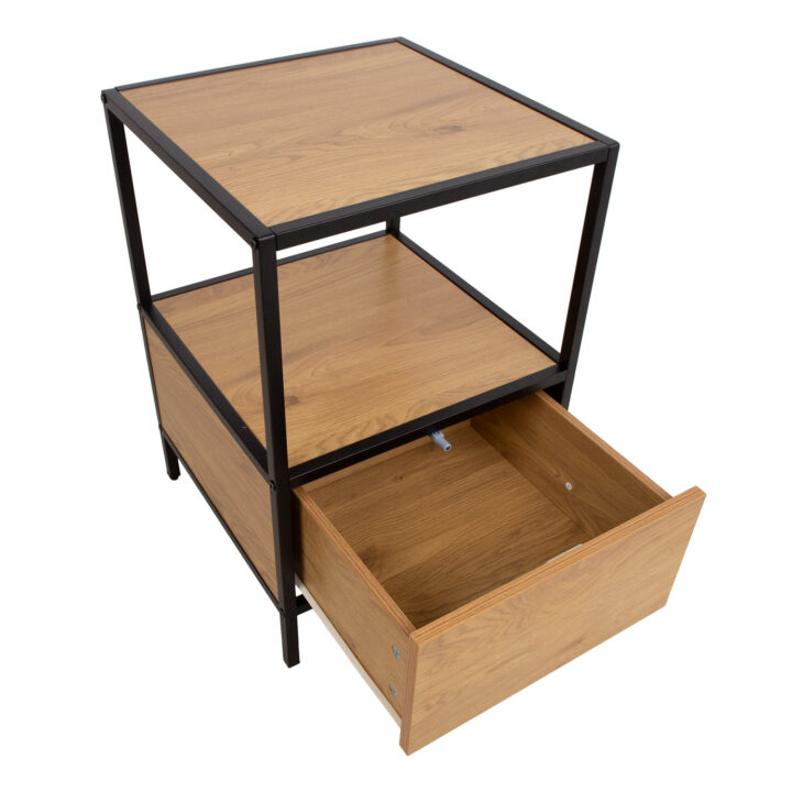 Abilaud/öökapp HEDVIG 40x40xH59cm, saar/must Elutoamööbel H03-700 Öökapid