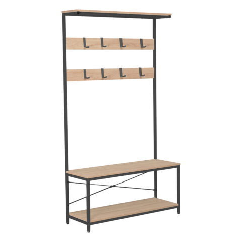 Esikuriiul HEDVIG 100x36xH180cm, saar/must Elutoamööbel Esikumööbel