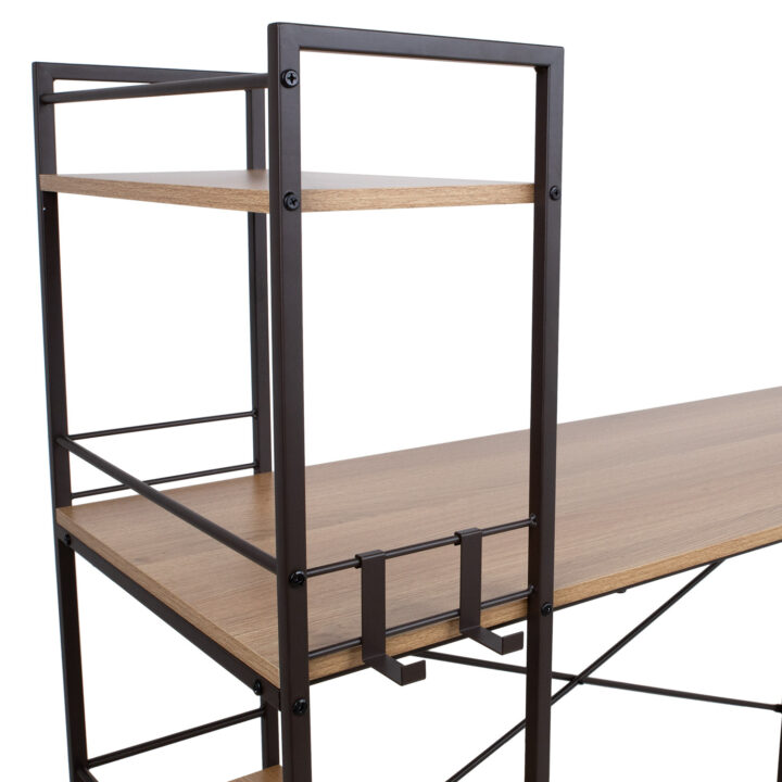 Kirjutuslaud STUDY 120x51xH120cm, tamm/pruun Elutoamööbel Kirjutuslauad
