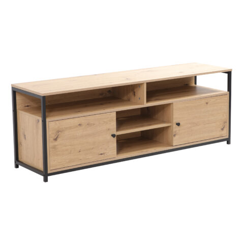 TV laud STUDY 150x40xH54cm, tamm/must Elutoamööbel H01-800 TV-alused