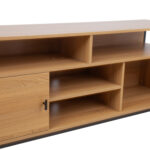 TV laud STUDY 150x40xH54cm, tamm/must Elutoamööbel H01-800 TV-alused
