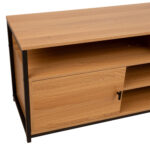 TV laud STUDY 150x40xH54cm, tamm/must Elutoamööbel H01-800 TV-alused