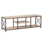 TV laud STUDY 140x40xH46,5cm, tamm/must Elutoamööbel H01-800 TV-alused