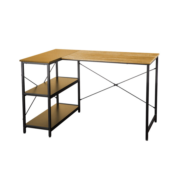 Kirjutuslaud HEDVIG 120x80xH76cm, tamm/must Kirjutuslauad KAUP
