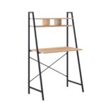 Kirjutuslaud STUDY riiuliga 84x44xH142cm, tamm/pruun Kirjutuslauad KAUP