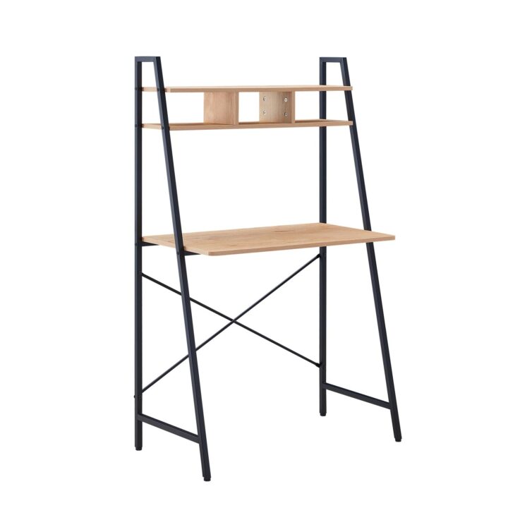 Kirjutuslaud STUDY riiuliga 84x44xH142cm, tamm/pruun Kirjutuslauad KAUP