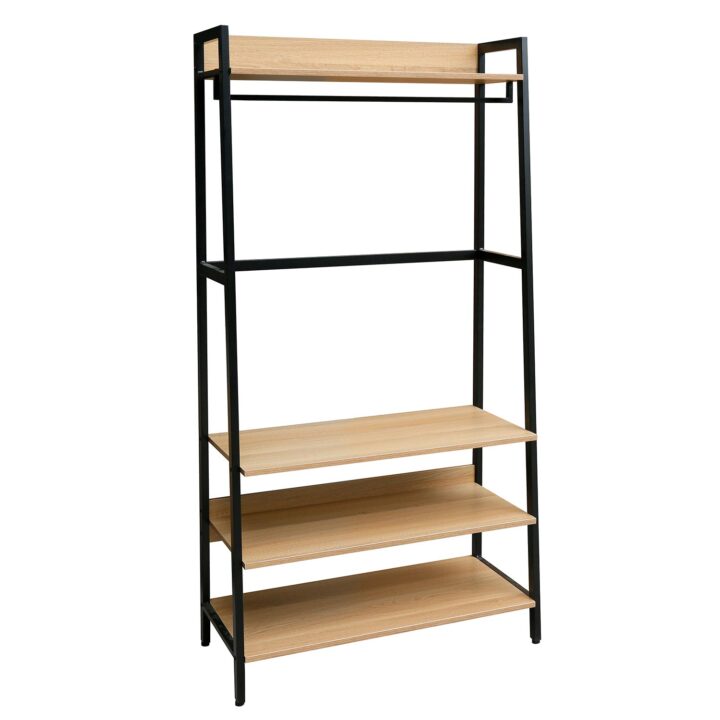 Esikuriiul LAVINIA 84x40xH169cm, saar/must Esik ja Garderoob Esikumööbel