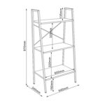 Riiul SANCIA 64x34xH97cm, tamm/pruun Elutoamööbel Kapid, kummutid ja riiulid
