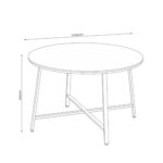 Söögilaud SANCIA D120xH76cm, tamm Söögilauad KAUP