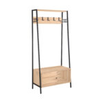 Esikukapp HANNES 84x40xH180cm, rustik melamiin Esik ja Garderoob
