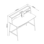 Kirjutuslaud LESTER 115x55xH106cm Kontorimööbel
