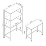Töölaud LESTER 84x40xH160cm Kontorimööbel