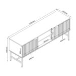 TV laud HELVE 150x40xH60cm Elutoamööbel