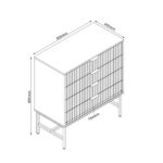 Kummut HELVE 80x40xH89,5cm Elutoamööbel