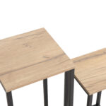 Abilaud HANNES 2tk komplektis 26x26xH60cm, 22x22xH40cm, rustik melamiin Elutoamööbel