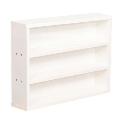 Riiul LESTER 48x10xH36cm, valge melamiin Elutoamööbel