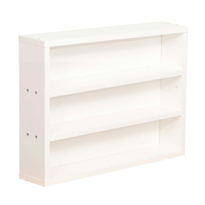 Riiul LESTER 48x10xH36cm, valge melamiin Elutoamööbel