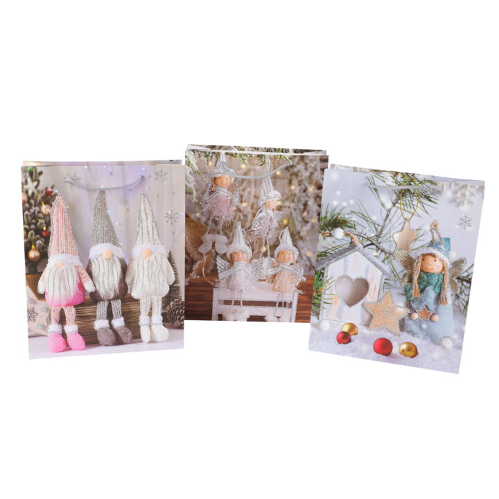Kinkekott XMAS ELF, 26x32x10cm, mix Jõulud H11-1300 Kinkekotid