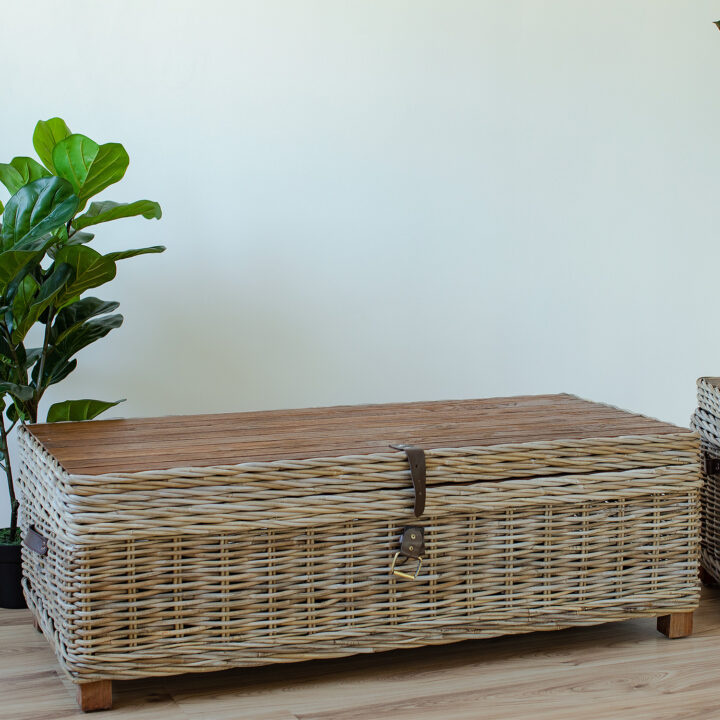 Kirst-diivanilaud EGROS 120x60xH39cm, naturaalne rotang Diivanilauad ja abilauad Diivanilauad ja abilauad